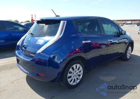 2017 Nissan Leaf S z USA, uszkodzony, nr VIN 1N4BZ0CPXHC311717